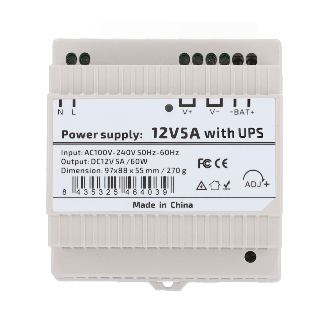 DC12V5A-DIN-UPS-P - imagen 2